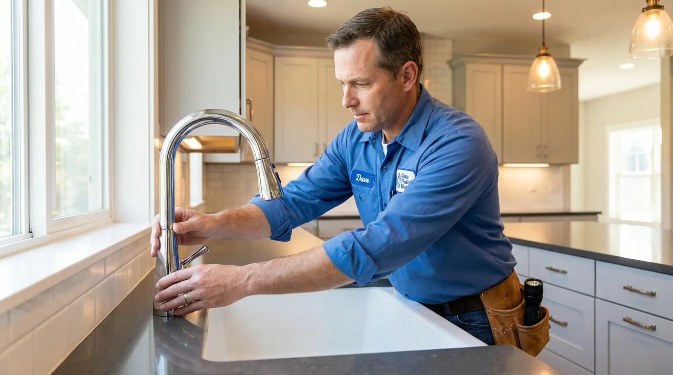 Kitchen faucet installation by Johns Plumbing LLC in Las Piedras