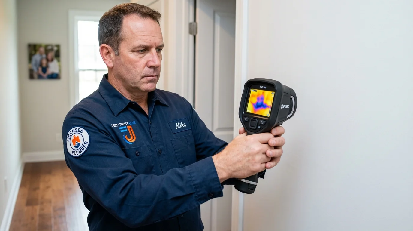 Thermal imaging leak detection by Johns Plumbing LLC in Las Piedras